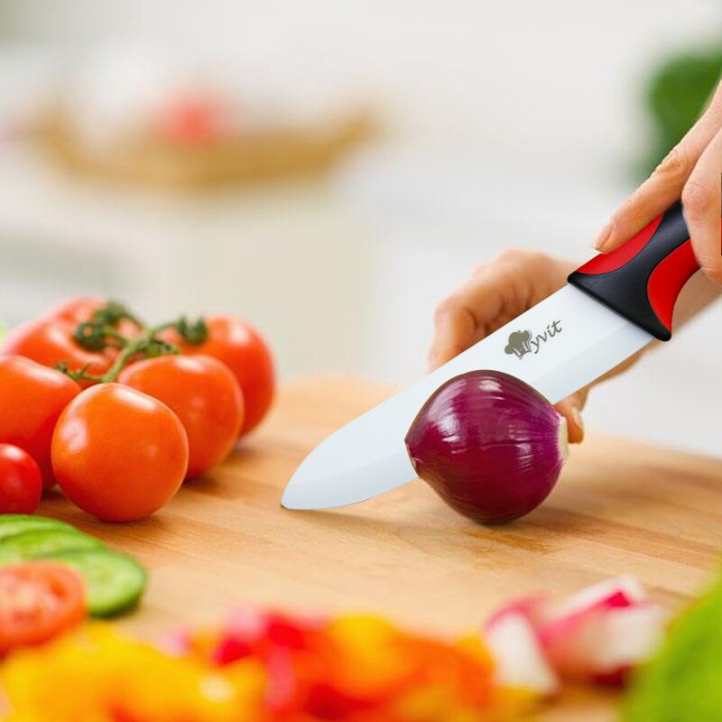 Keramik Messer 6 5 4 3 zoll Chef Fleisch Zoll-dienstprogramm Slicing Schäl Messer Weiß Klinge Bunte Anti-slip Griff küche Kochen Werkzeuge
