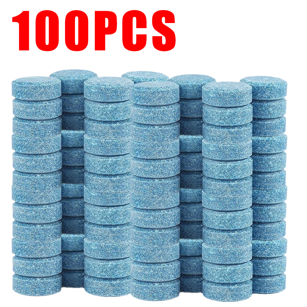 Auto Glas Wasser reiniger Brause tablette Auto Fenster feste Reinigung Auto Auto Glas wischer Wasch tabletten Autozubehör: Blau