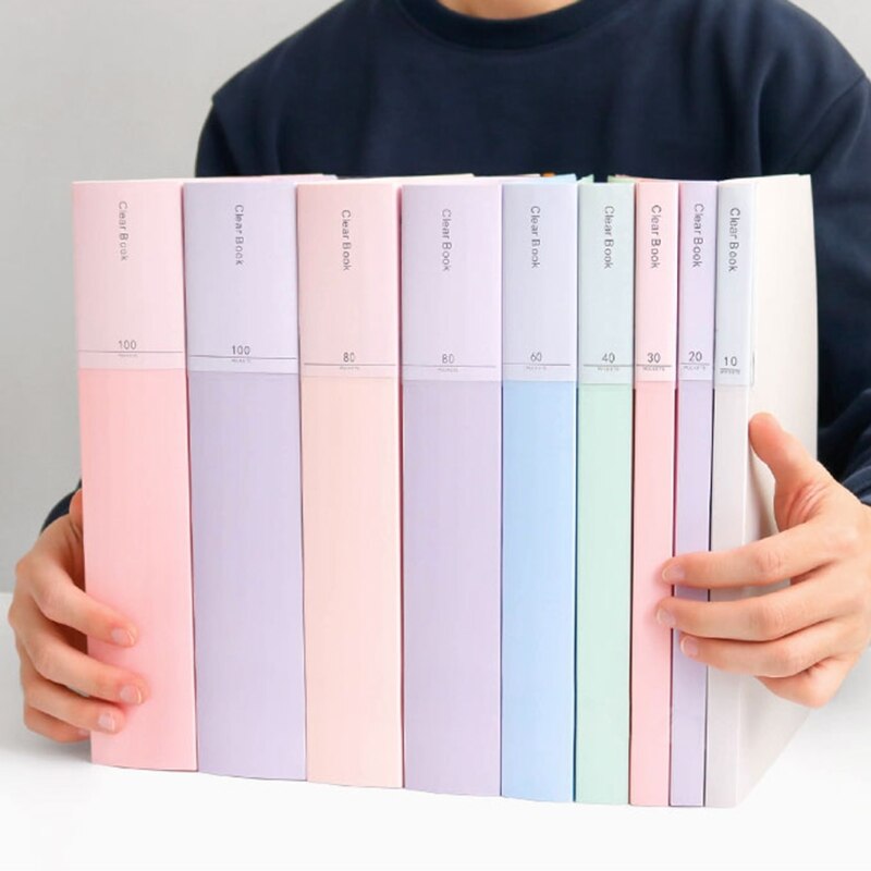 A4 File Bag 60 Pages Data Book Large Capacity Files Folder Stationery WXTA