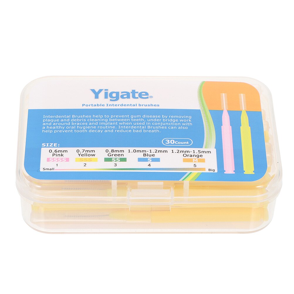 30Pcs Toothpicks Interdental Brush Toothpicks Picks Brush Picks Cleaning Brushes