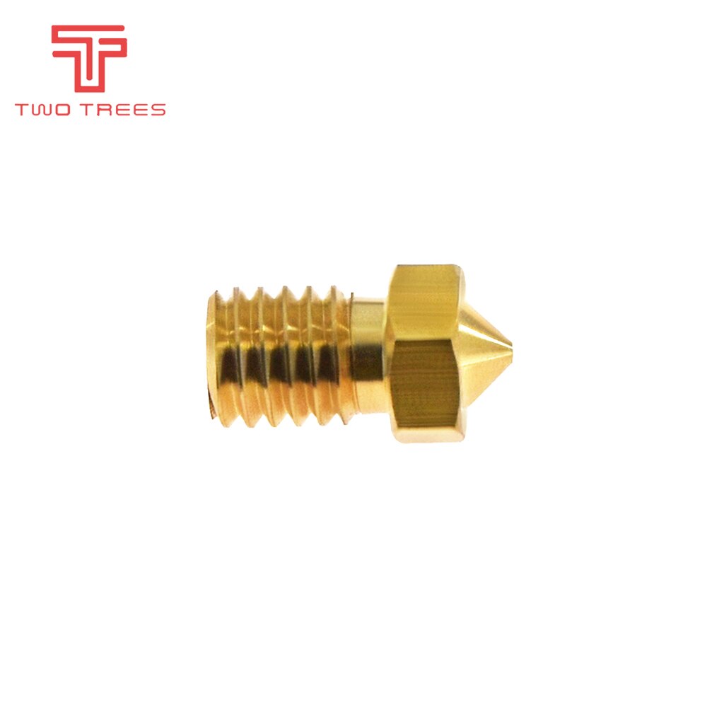 5pcs 3D Printer Accessories V5 V6 M6 threaded Nozzle 0.2 0.25 0.3 0.4 0.5 0.6 0.8 1.0mm for 1.75mm 3.0mm filamnet Full Metal