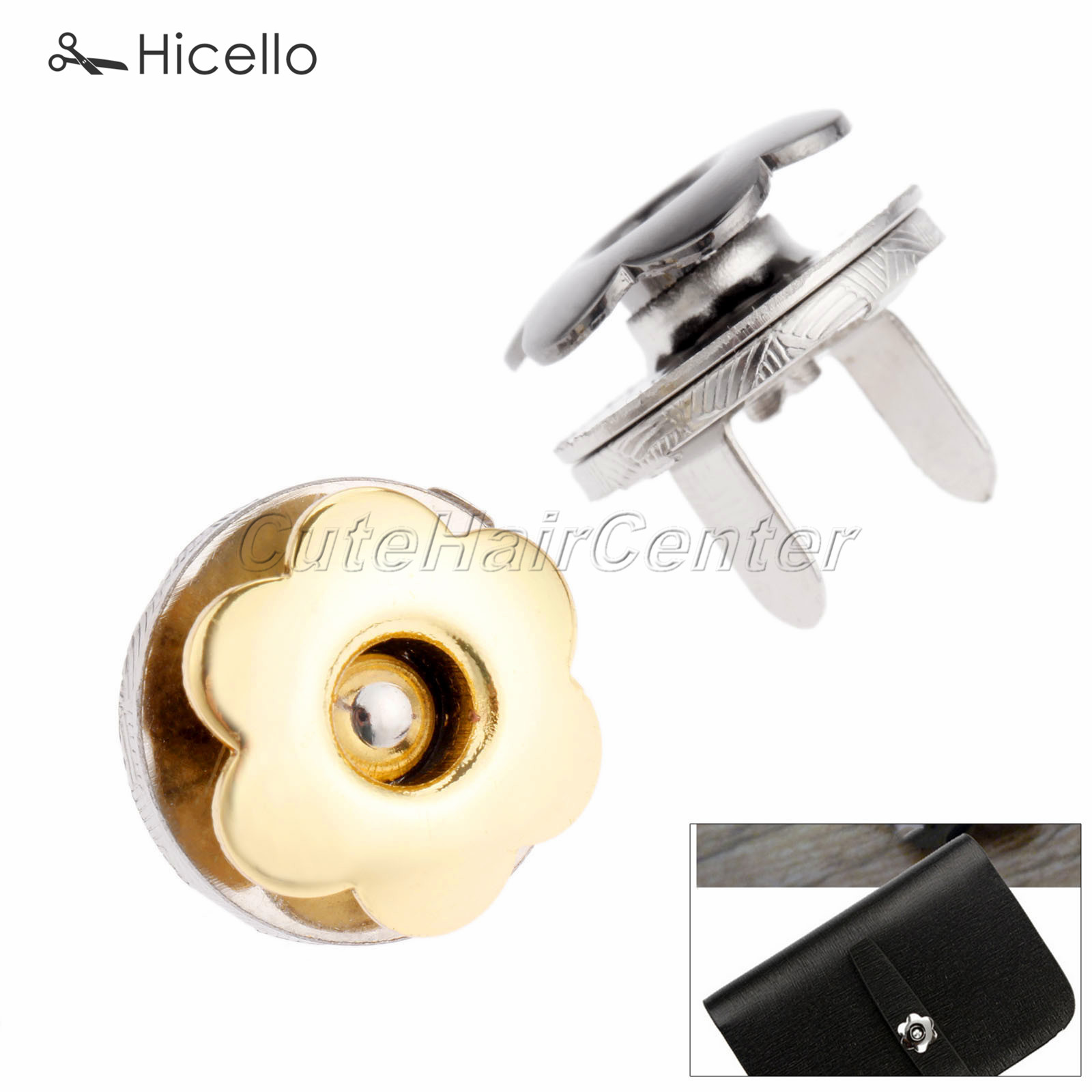 5 Sets Metalen Magnetische Snaps 17Mm Bloemvorm Pruim Gespen Knoppen Druk Decoratie Voor Naaien Kleding Bag Portemonnees Tool hicello