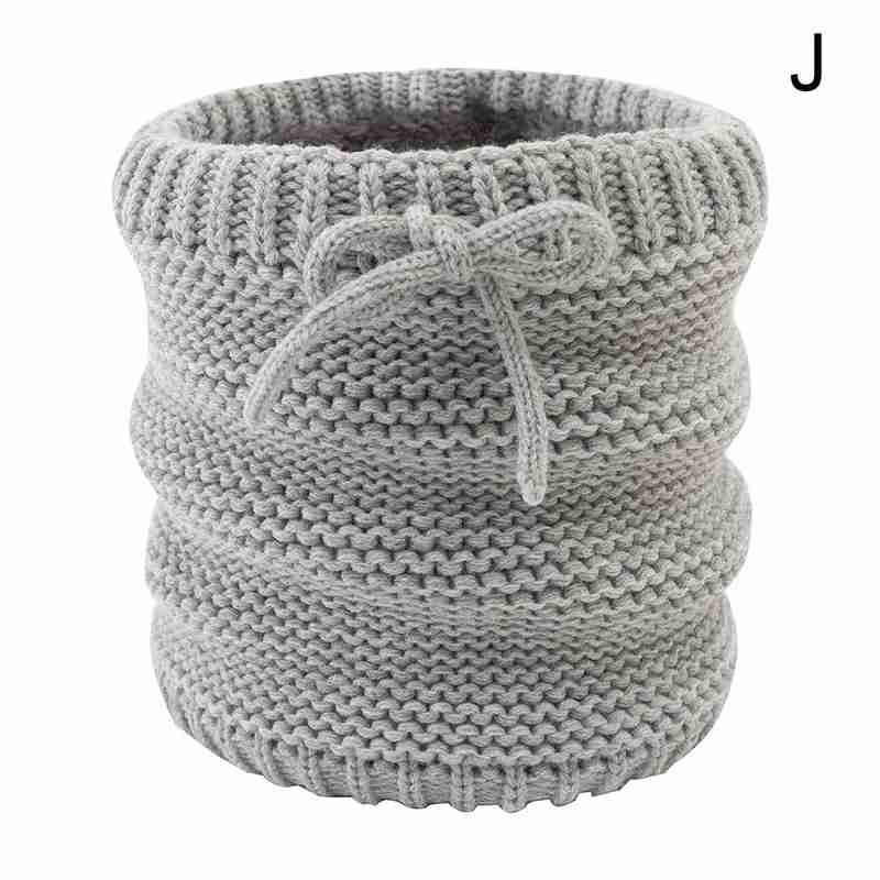 Winter Bib Warm Scarf For Knitted Solid Color Cotton Women Scarf Neck Scarves Comfortable Soft High Knitting Qualit O0Y2: J