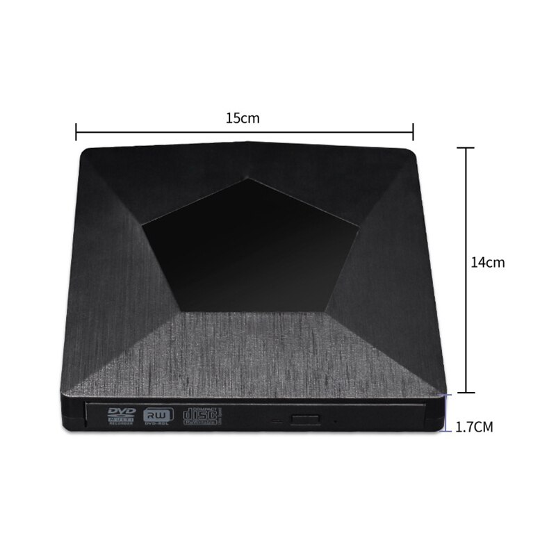 Grabadora de DVD externa USB 3,0, Unidad óptica externa USB/tipo C, unidad Universal de ordenador portátil de escritorio para/MacOS/Windows 1