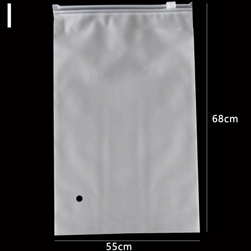 Lynlås taske mat plast pakkepose lynlås lås opbevaringspose taske t-shirts / tøj / sko / make up emballage taske arrangør