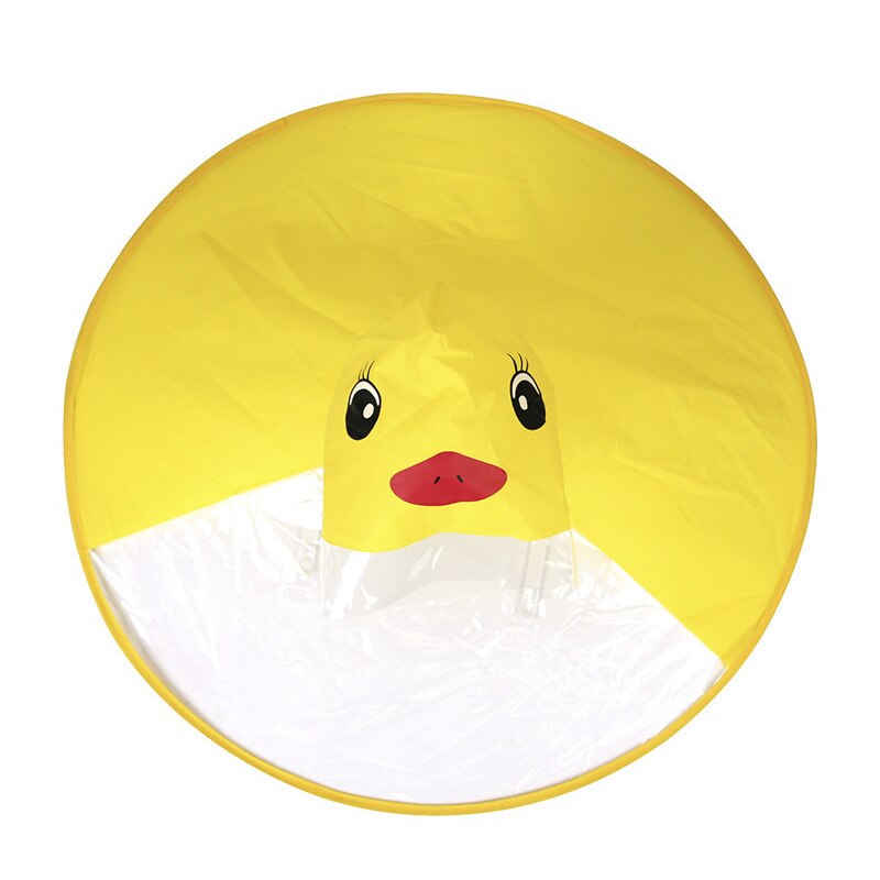 Baby gelb ente regenmantel UFO regenmantel Ich bin freien Mantel transparent wasserdicht regenmantel mit TikTok