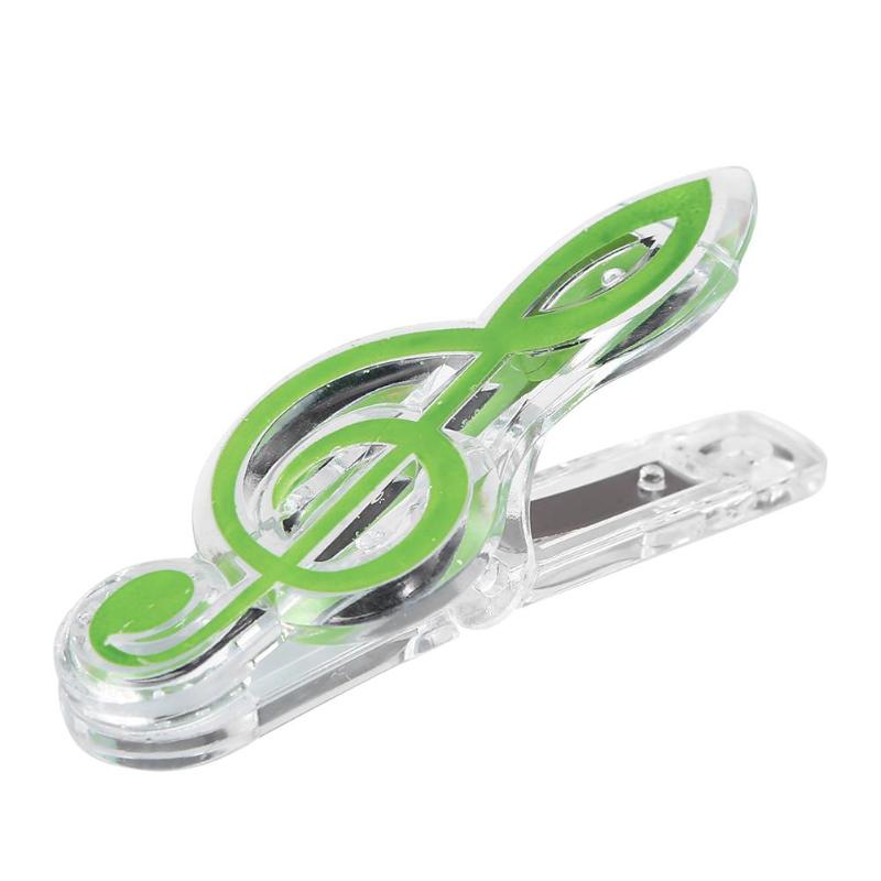 Plastic Muzieknoot Brief Papier Clip Pianomuziek Boek Vel Papier Lente Houder Map voor Piano Gitaar Viool Prestaties Sta: 05