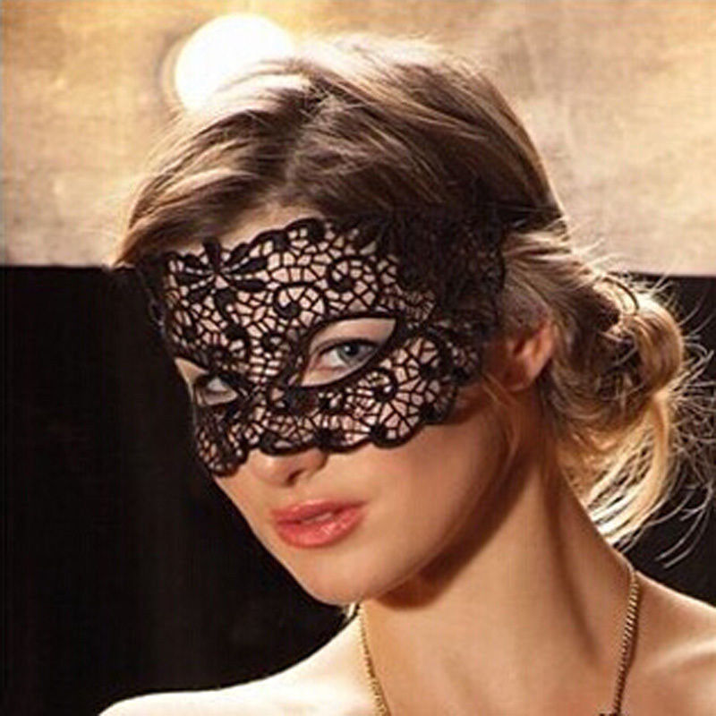 Sexy Mysterieuze Vrouwen Lace Oogmasker Gothic Zwarte Nachtclub Dance Party Masker Multi-Gebruik Maskerade Partij Formele Masker Kostuum: C