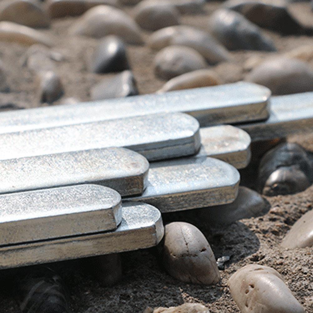 Zilveren stalen leggings stalen plaat laadplaat duurzaam handvest leeg gewicht gewogen been