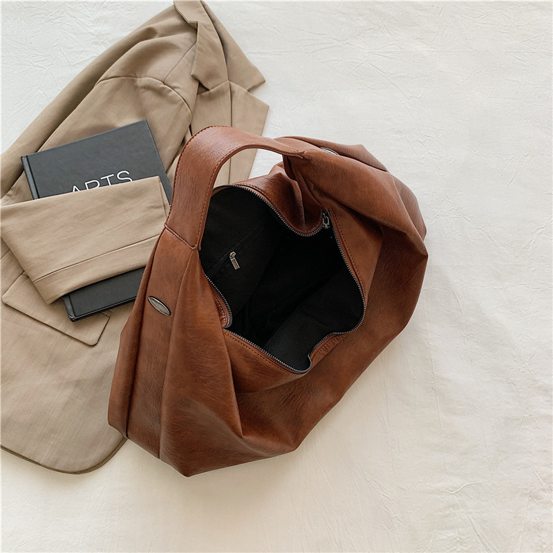 Große schwarze Umhängetaschen für Damen, große Landstreicher-Käufer-Tasche, einfarbig, hochwertiges weiches Leder, Umhängetasche, Damen-Reise-Einkaufstasche
