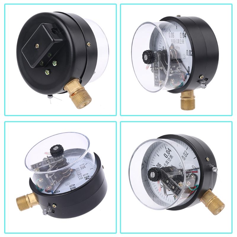 YXC-100 4'' -0.1MPa 30VA Electric Contact Vacuum Pressure Gauge Water Pump Pressure Magnetic Assistant Control Equipment R9JF