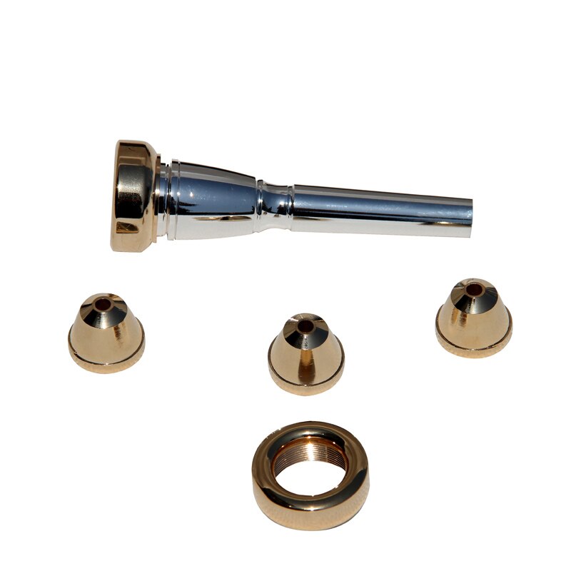 Bb trompette embout ensemble taille 2c 3c 2b 3b argent plaqué Instrument accessoires Trompete buse