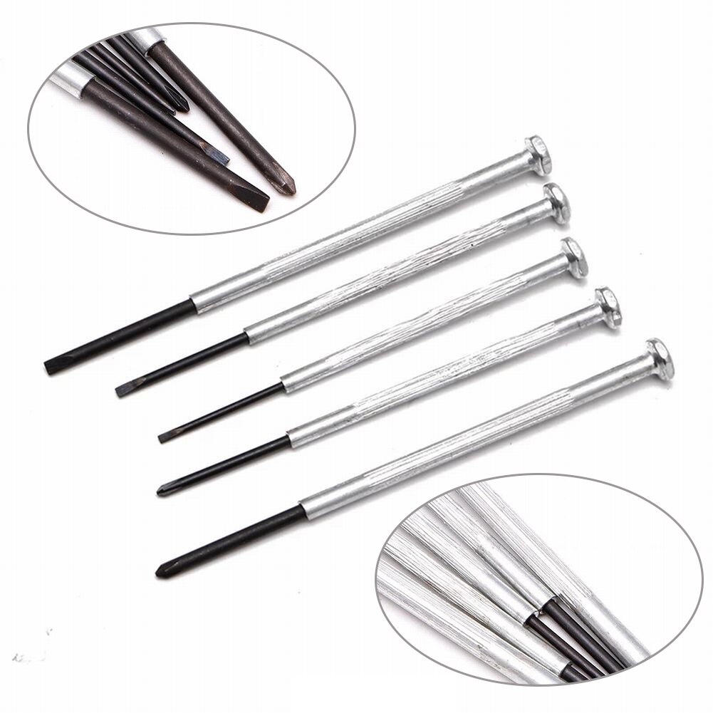 6Pcs/Set Mini Precision Screwdriver Micro Jewelers Mini Watchmakers Tool PH0 PH1 Manual DIY Screwdriver Handle Set With Tool Box