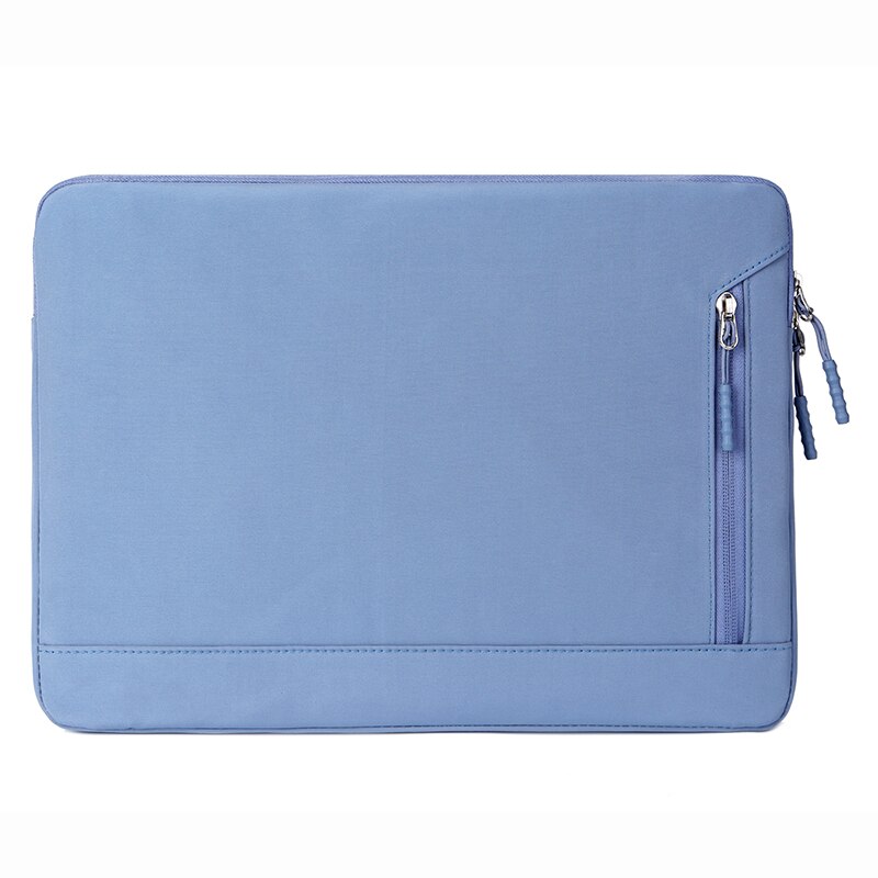 Nowy jednolity kolor torba na laptopa w stylu Retro dla MacBook Air Pro 13 15 13.3 14 15.6 calowy Notebook prosty futerał na komputer: Niebieski / For 13.3 Inch