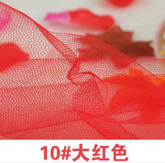 10Yards 150cm Soft Tulle Mesh Lace Fabric Wedding Dress Cloth Netting Mosquito Net Solid Color Pettiskirt Veil Ball Gown Tutu: Red