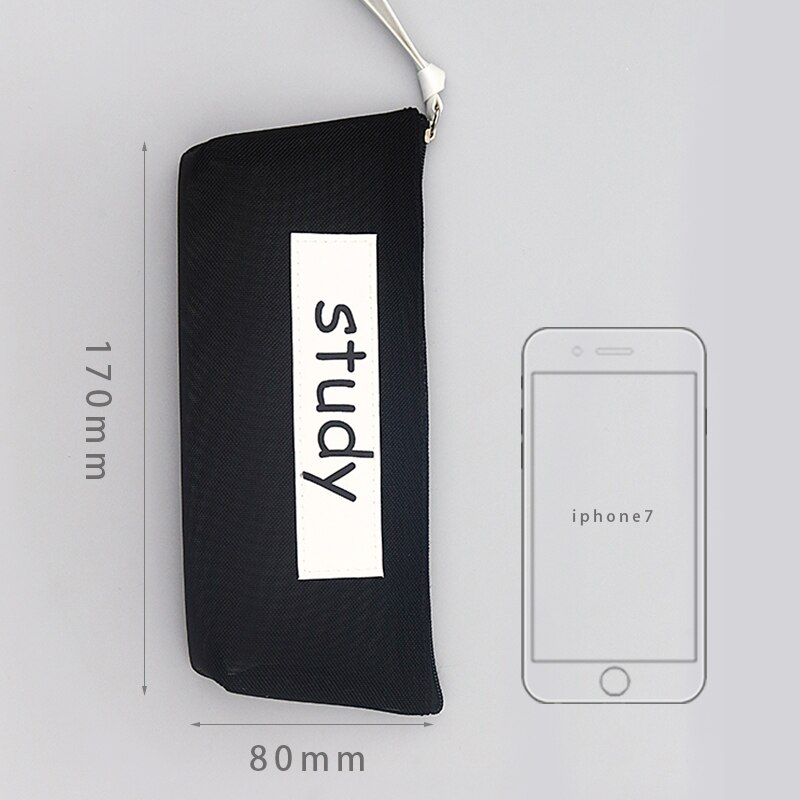 1pc gennemsigtigt net garn mesh penalhus skoleartikler blyanthus elev papirvarer kvinde kosmetisk make-up taske