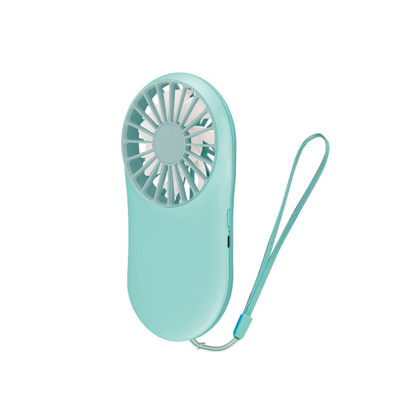 Usb-zakventilator, stille kleine, draagbare handventilator, luchtreiniging, draagbare mini-ventilator, oplaadbaar usb-ventilator: Blauw