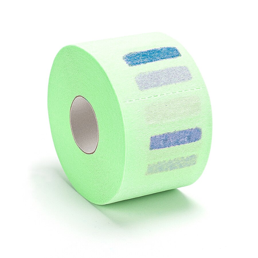 Alileader-papel para cuello de peluquero, silenciador desechable, accesorio para cortar el pelo, Collar, herramientas de peluquería, accesorio de peluquero: green