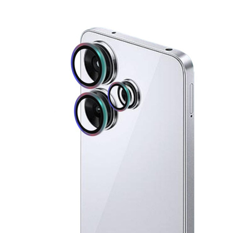 1 einstellen Objektivschutzfolie für Xiaomi Redmi 13 4G 5G Metallring Kameraschutzfolien für Redmi 13 Objektivglasfolienabdeckung