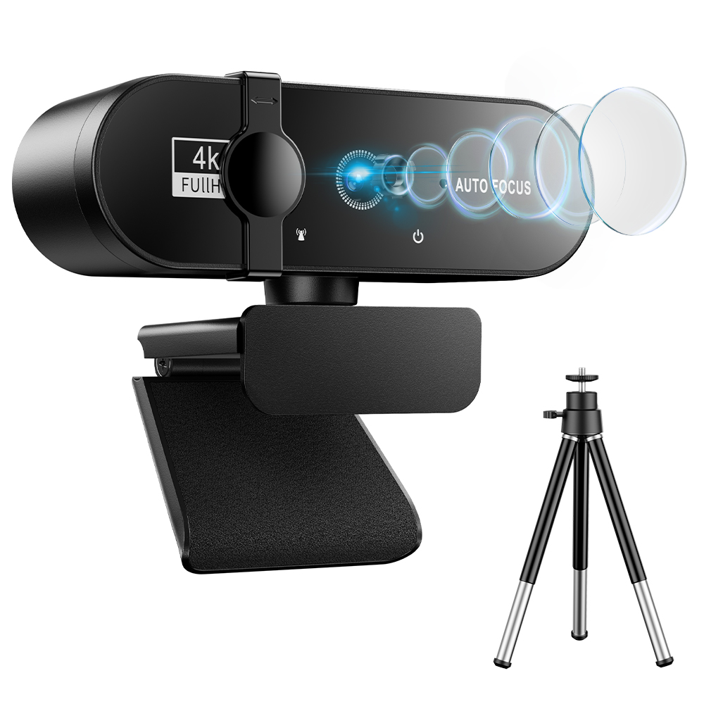 2K 4K Webcam 1080P Web Camera Cam Kan Met Microfoon Statief Voor Pc 1080P Autofocus Camera om Computer Usb Full Hd Web Camera