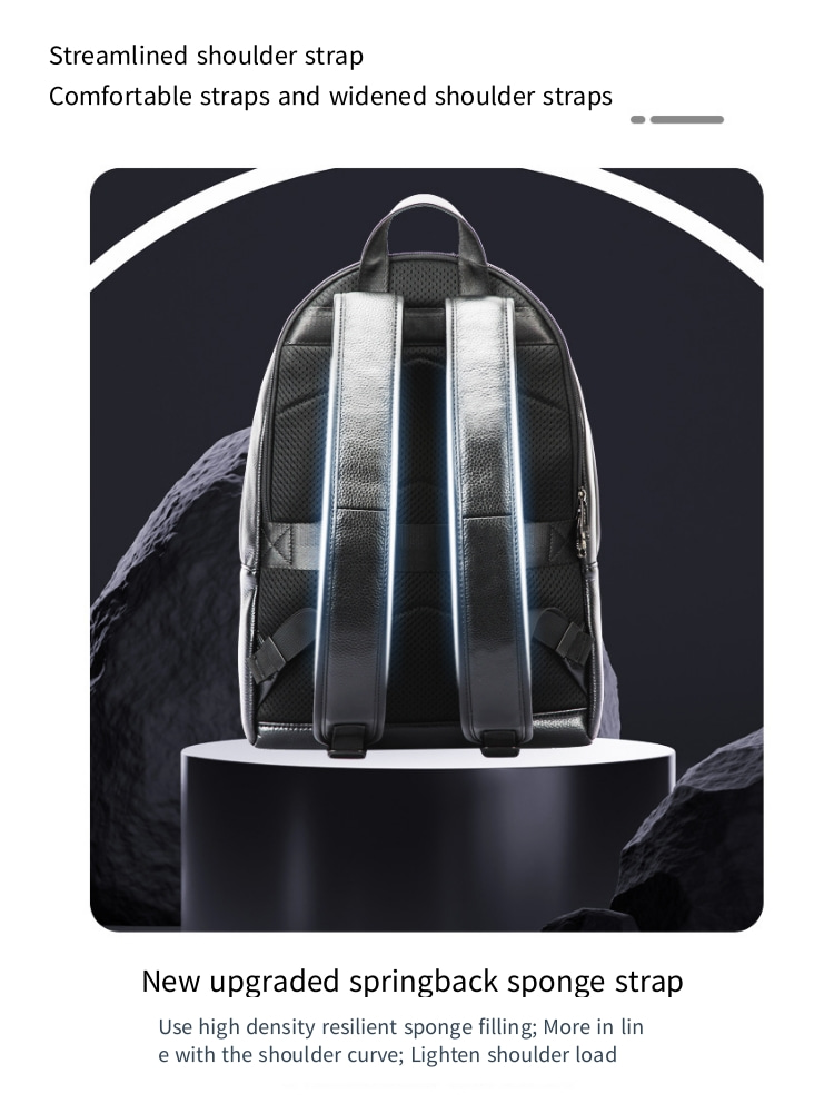 BOPAI A backpack; Unisex backpack; Casual backpack; pvc waterproof backpack; Lightweight; 15.6 inch computer bag; Travel Bag