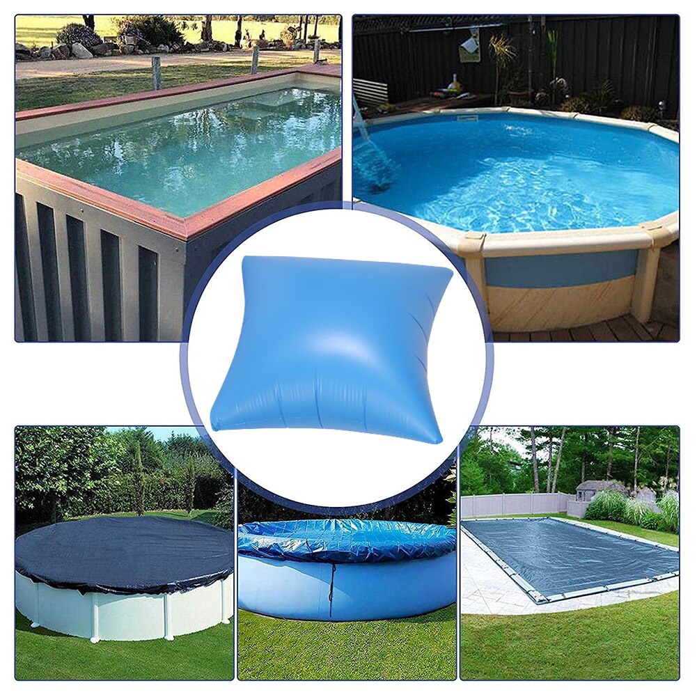 1pc poolkissen für aufstellpools, kältebeständiges winter- und frühlingskissen, schwimmender luftsack, rettungsringkissen