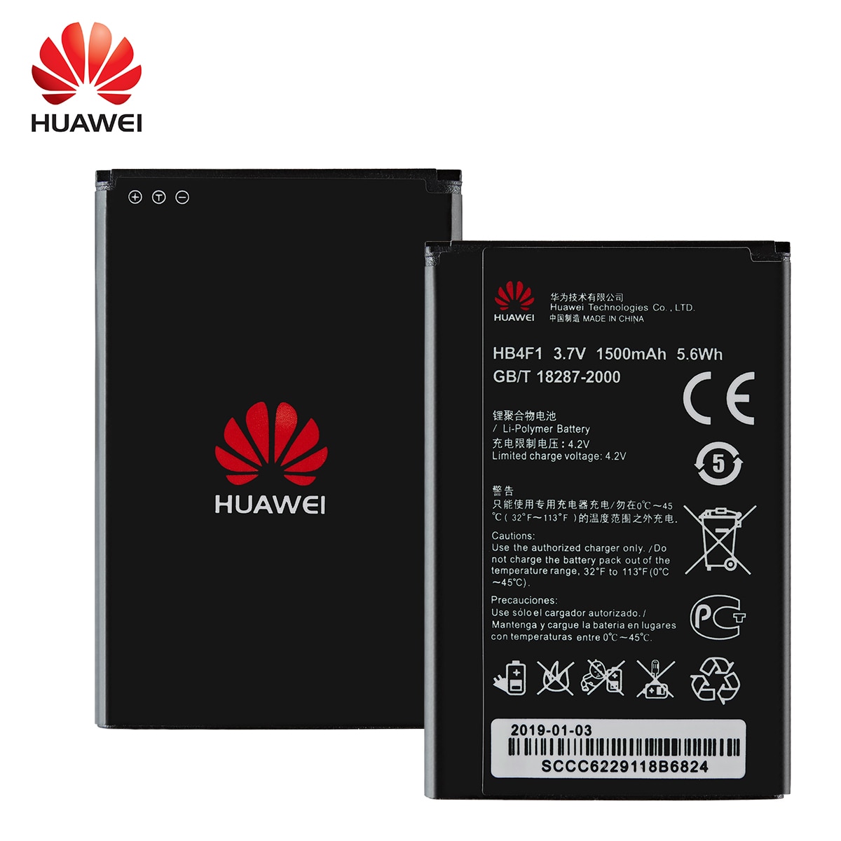 100% Orginal HB4F1 battery For Huawei U8220,U8230,E5830,E5838,E5,C8600, T-Mobile Pulse,E585, Ascend M860,,U8800,C8800,U8520