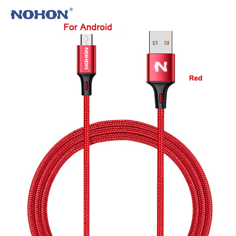 Originele Nohon Micro Usb Kabel Voor Samsung Huawei Htc Nokia Android Mobiele Telefoon Fast Charger Opladen Usb Kabel Data Sync draad