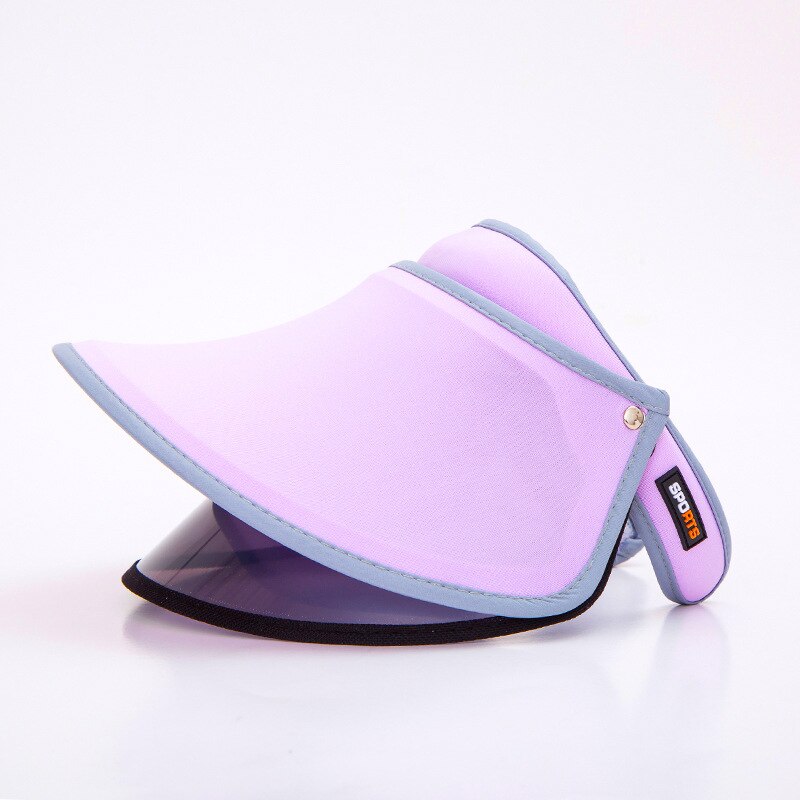 Korean version of the sun visor double layer empty top hat outdoor travel uv protection sun hair hoop sun visor: 9