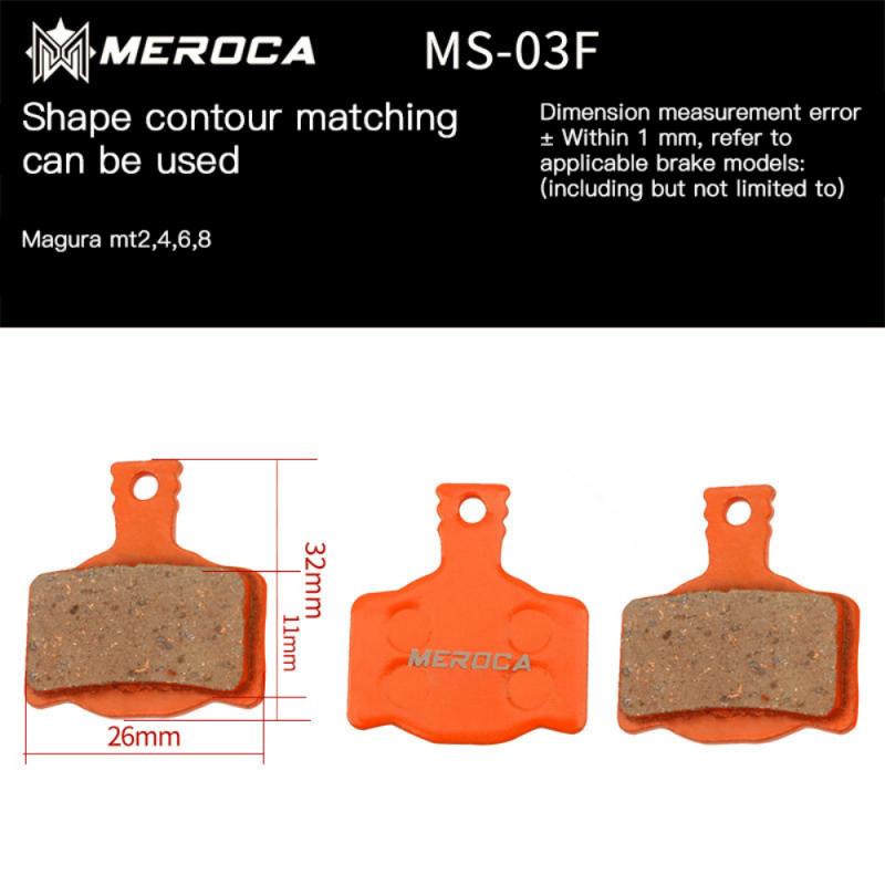 Pastillas de freno de bicicleta para BB5 M355 XT M446, piezas de bicicleta de montaña, pastillas de freno de disco orgánico de resina para ciclismo de carretera: MS-03F