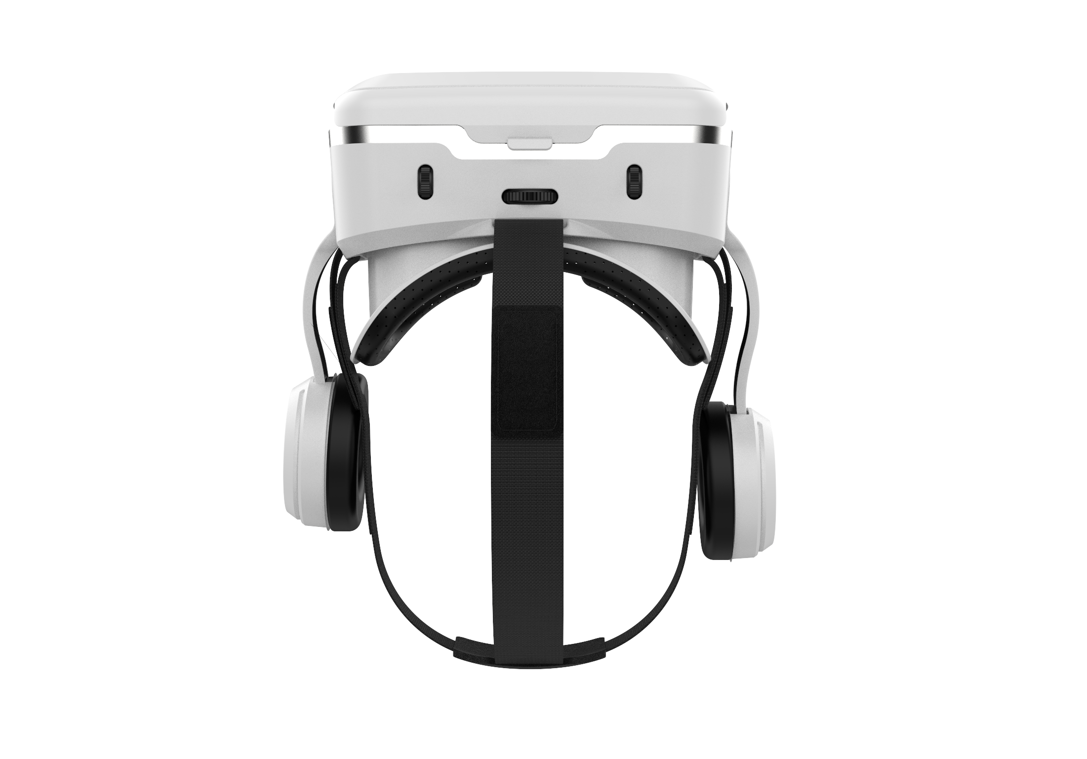 Bianco Originale VR Realtà Virtuale 3D Occhiali scatola stereo VR Cartone Auricolare Casco per IOS androide Smartphone,Bluetooth rocker