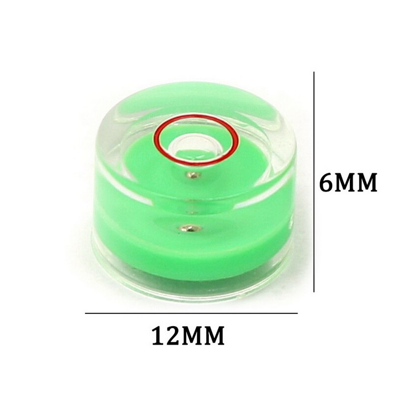 1 stk mini bobleniveau rund tilbehør til spritmåleinstrument kompakt let at bære: B