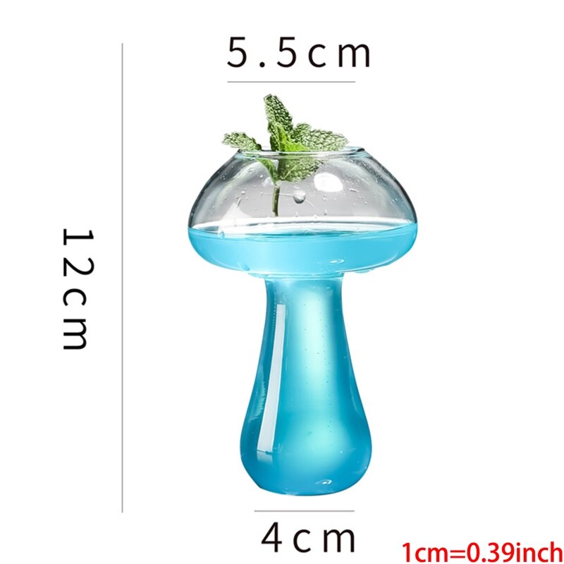 Mushroom 380ml Cocktail Glass , Novelty Drink Cup for KTV Bar Night Party