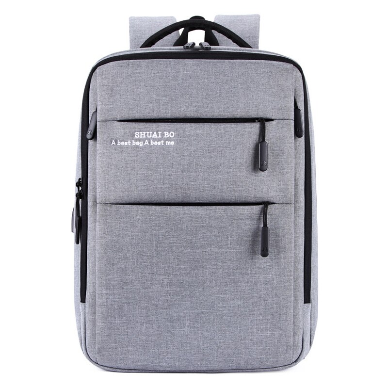 15.6 Inch Laptop Rugzak Mannen Mannelijke Rugzakken Zakelijke Notebook Mochila Waterdichte Back Pack Usb Opladen Tassen Reistas XA615ZC: Gray