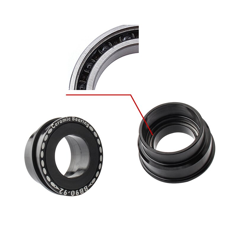 Muqzi keramiske lejer bundbeslag  bb90-92 passende landevejs mountainbike 41mm trykpas akse vandtæt  bb 22 24mm kranksæt