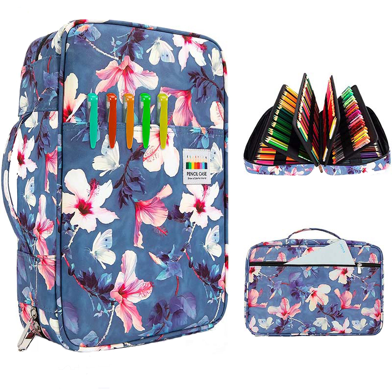 Trousse à crayons à 300 fentes, fournitures scolaires, sac à stylos de grande capacité, boîte de rangement de papeterie pour filles, pochette d'art, accessoires