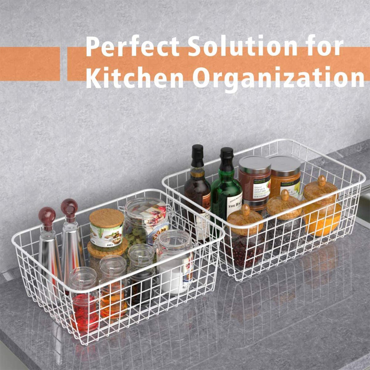 Japanese Style Iron Storage Basket with Interlining Detachable Simple Hollow Living Room Desktop Snack Basket