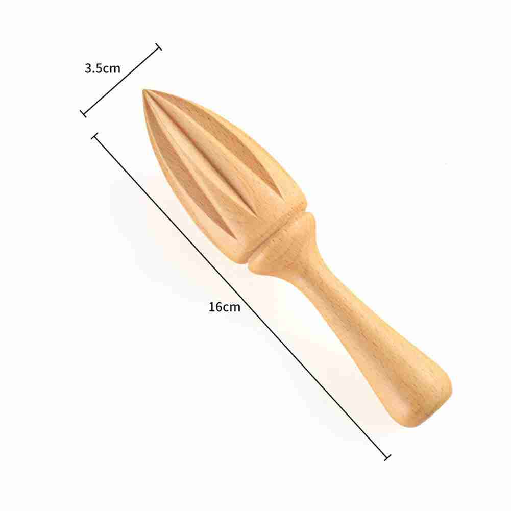 Exprimidor Manual de madera para Limón, Extractor de zumo de cítricos, naranja, forma de diez esquinas