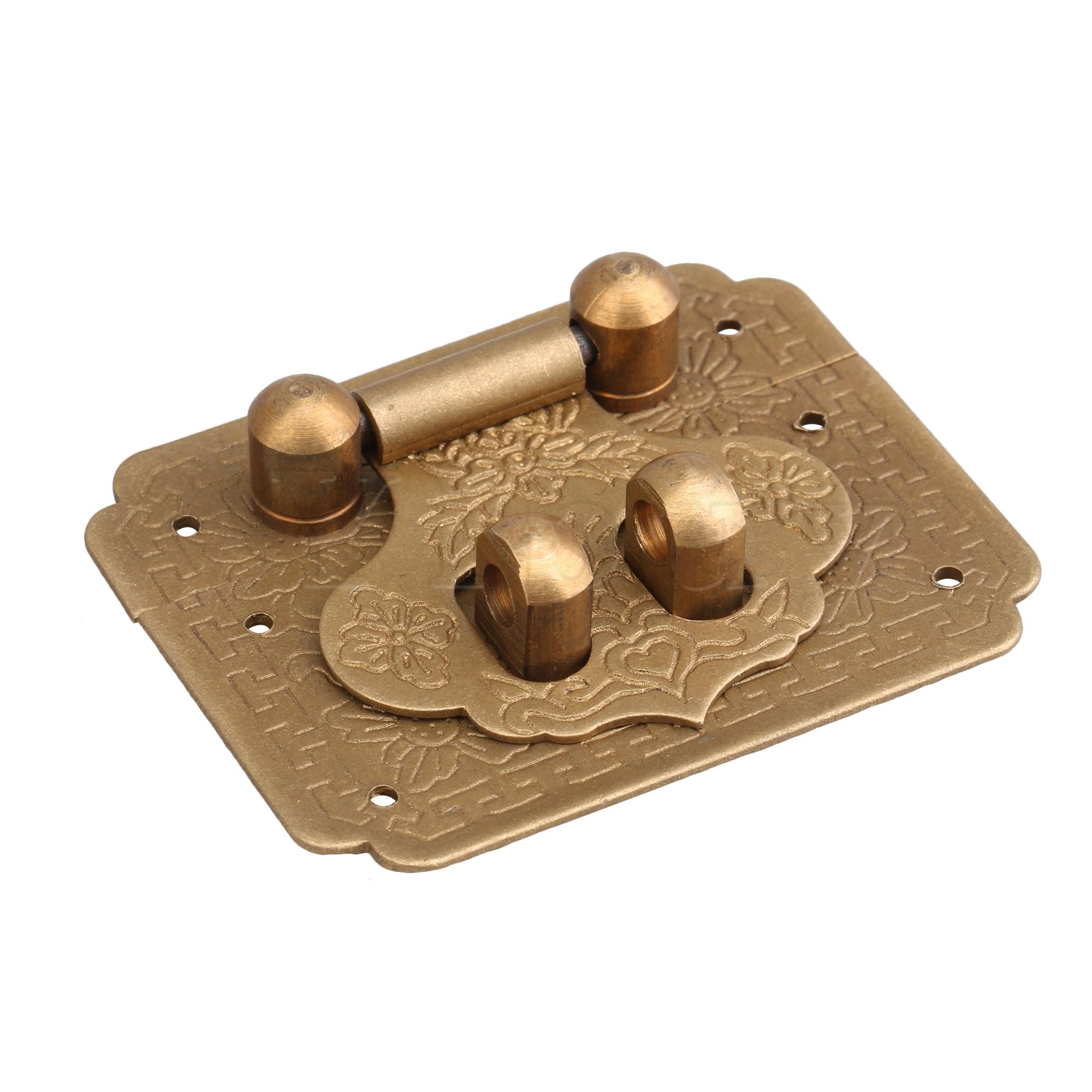 Drawer Bronze Clasp 5x4x0.08cm Hinge Buckle Decorating Cabinets Latch