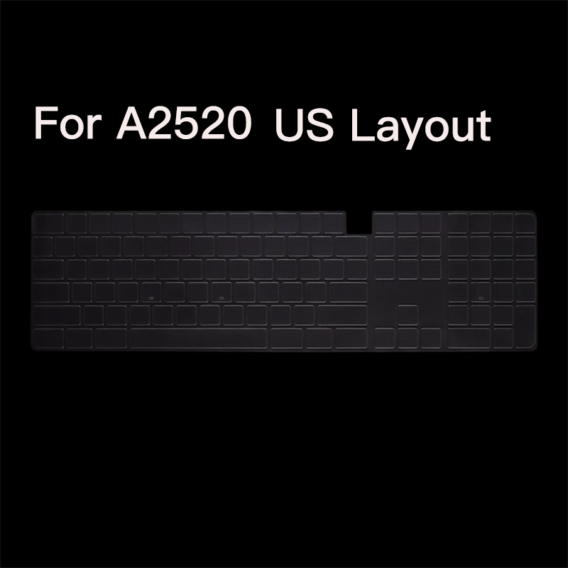 Keyboard Protector film For Apple Magic Keyboard USB-C A3119 A2520 A1843 US Layout with Numeric Keypad Cover Protector