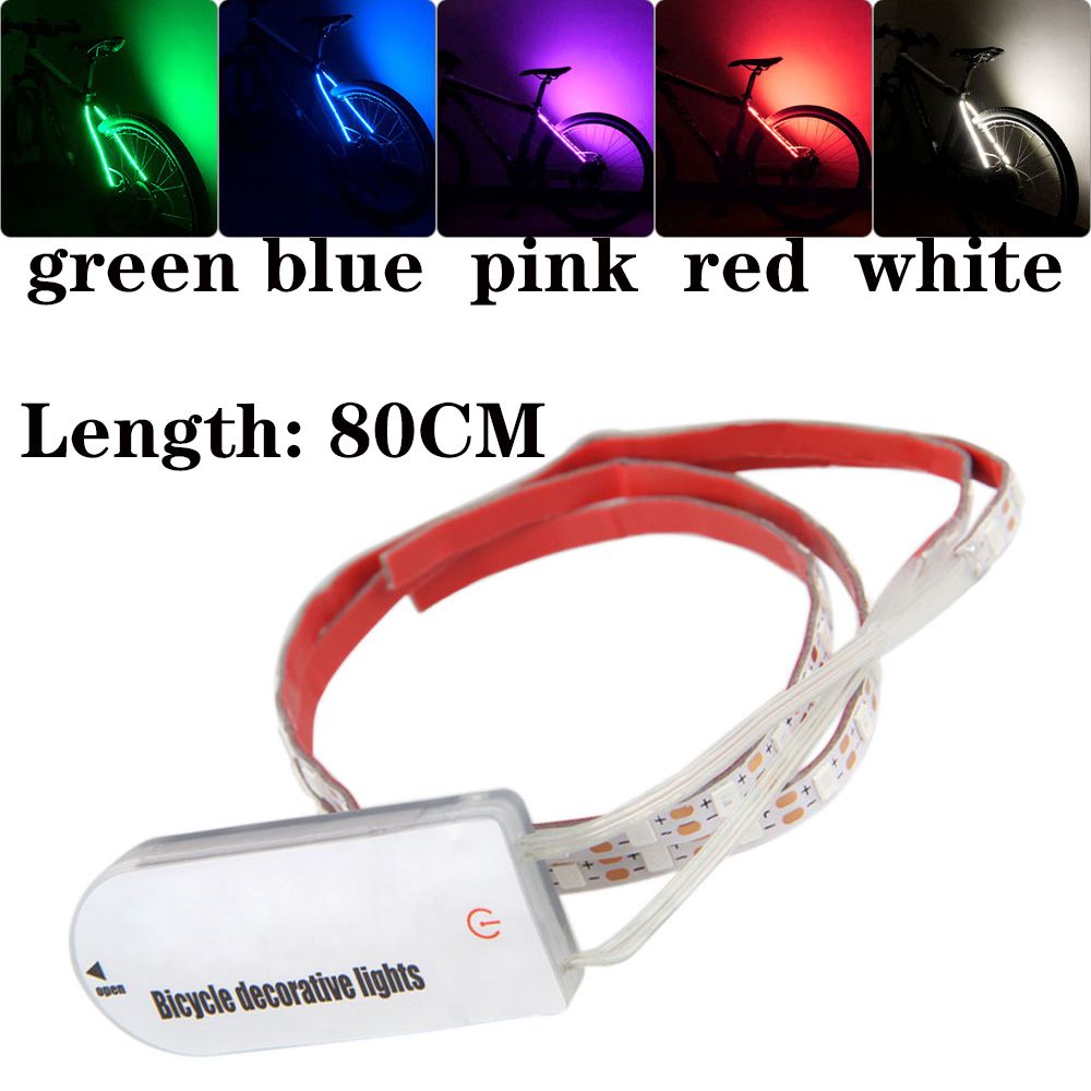 Tira de luces LED para bicicleta, accesorio decorativo de seguridad para monopatín, bicicleta de montaña y carretera