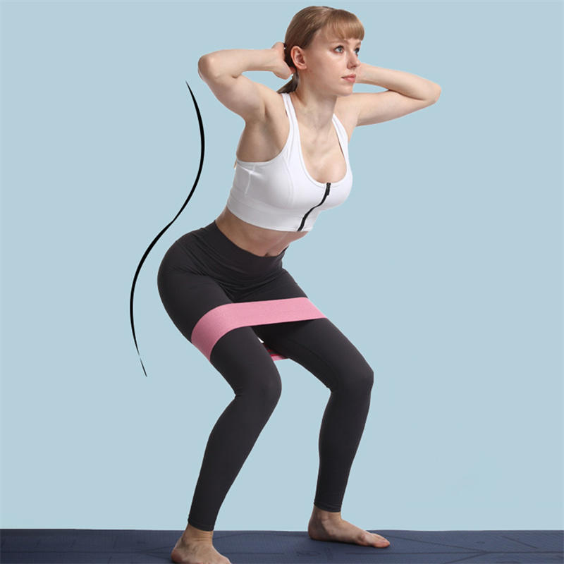Elastiska band fitnessmotståndsband yoga pilates höftcirkel expanderband gymträning hemmaträningsutrustning