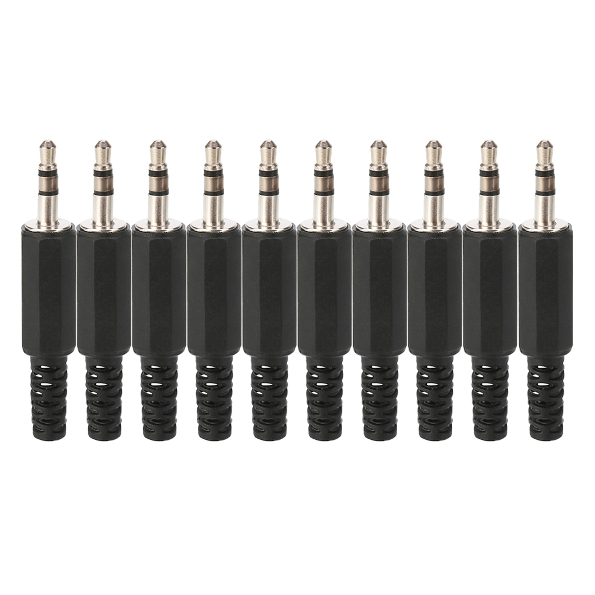 10Pcs 3.5Mm Audio Stereo Male Plug Jack Hoofdtelefoon Connector Adapter Vervangbare Audio Oortelefoon Microfoon Pluggen Terminal Sockets