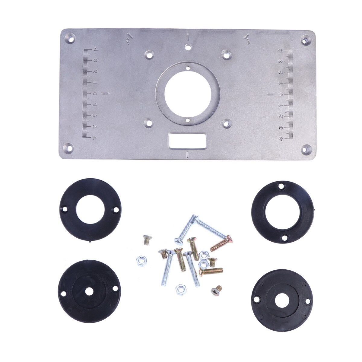 Multi-functional Router Table Insert Plate Set for Woodworking Bench MAKITA 700C - 235mm x 120mm x 8mm