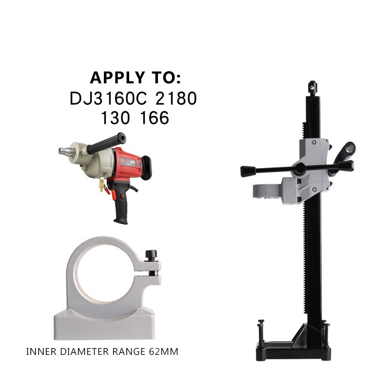62Mm No.5 Boren Machine Beugel Diamant Boren Machine Beugel Aluminium Boor Houder Water Boor Stand