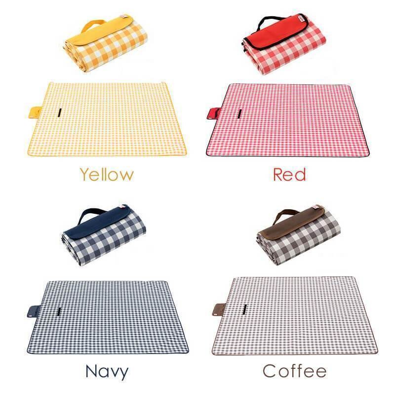 Rood Wit Plaid Outdoor Opvouwbare Waterdichte Picknick Mat Mode Dikker Pad Ademend Zacht Draagbare Camping Reizen Strand Deken