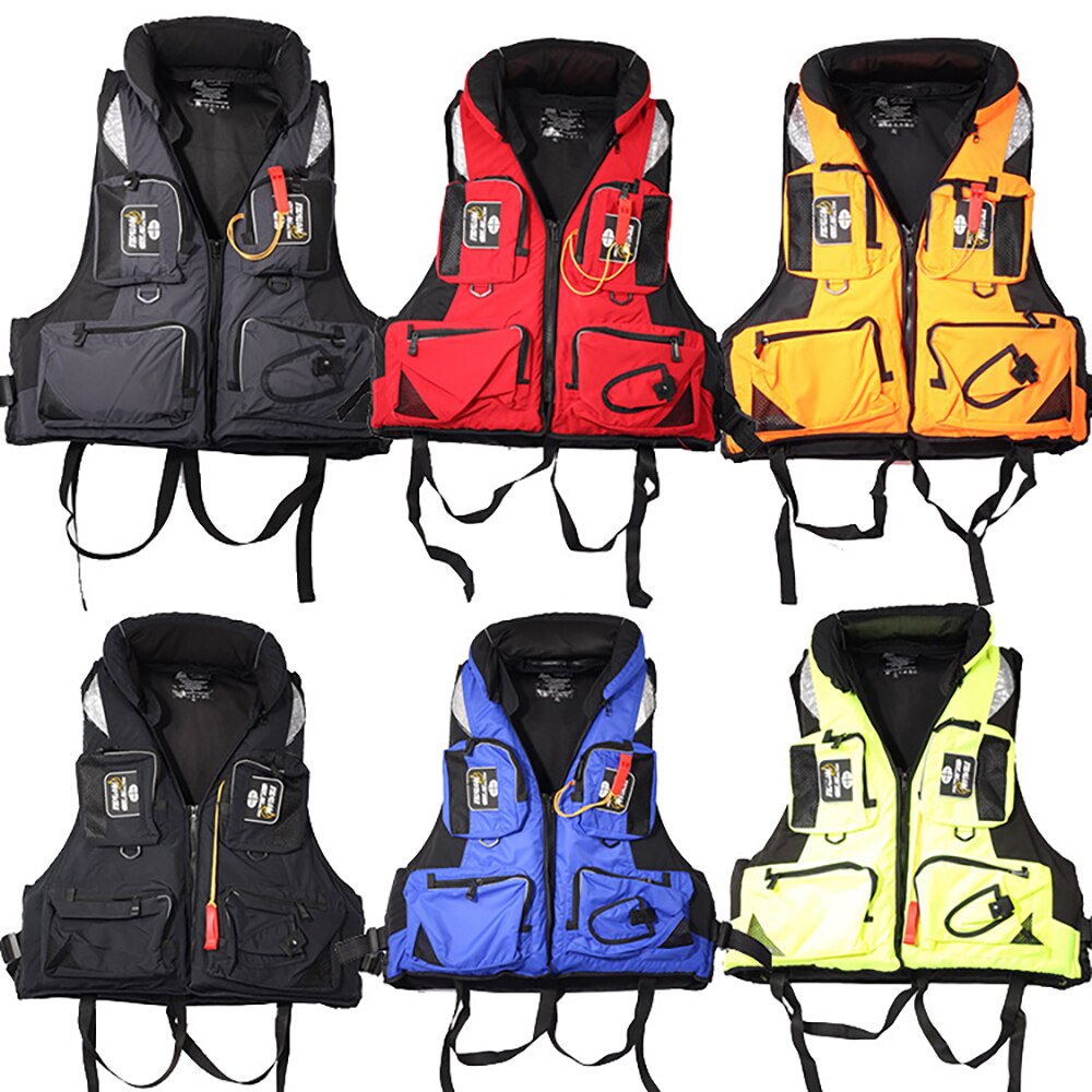 Fly Fishing Jacket Life Vest Big Buoyancy Swimming Life Jacket Outdoor Sport Survival Swim Suit Clothing Fishing Tackle