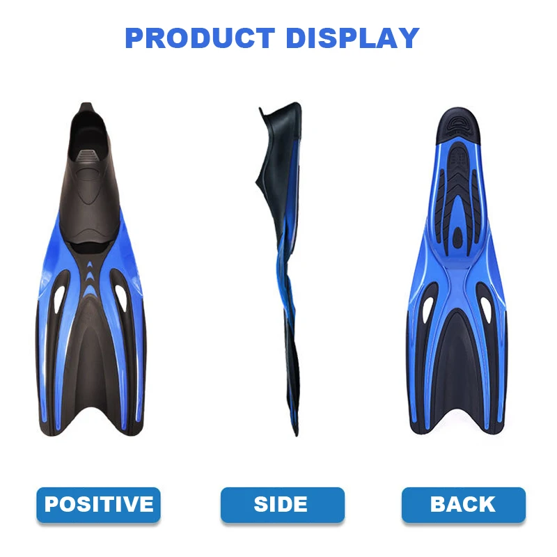 Adult Flexible Comfort TPR Non-Slip Swimming Diving Fins Rubber Snorkeling Swim Flippers Water Sports Beach Shoes