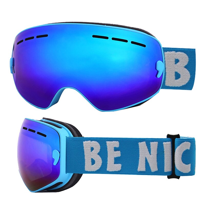 Kinderskibrillen met dubbele laag,  uv 400 anti-condens skibrillen, sneeuwskiën, snowboarden, skateboarden, skibrillen voor jongens, meisjes en tieners