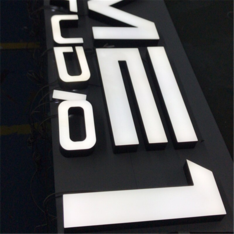 3D LED Advertising Outdoor Face Lit Lighting Signage Iluminated Acrylic Letter for Christmas